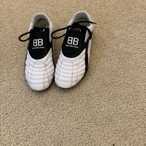 Balenciaga women’s white and black sneakers